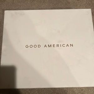 Good American heels. New without tags. Dust bag included.